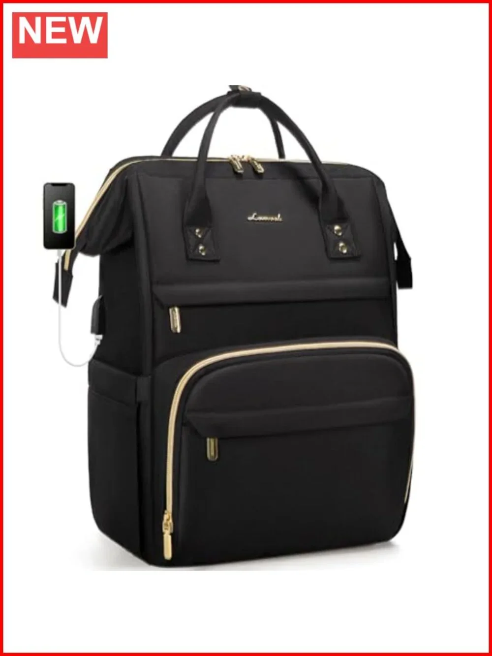 Waterproof Anti-theft Laptop Backpack for Women 15.6 Inch USB Charging